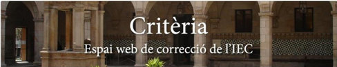 Imatge capçalera Criteria