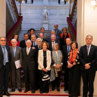 Teresa Cabré participa a la RAE en un acte d’homenatge al científic i acadèmic Ángel Martín Municio