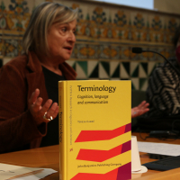 Teresa Cabré presenta el llibre <i>Terminology. Cognition, language and comunication</i>