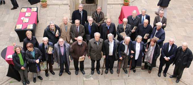 L’IEC fa un homenatge als seus membres majors de vuitanta anys